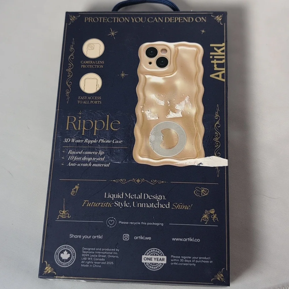 Artikl 3D Water Ripple Phone Case iPhone 15